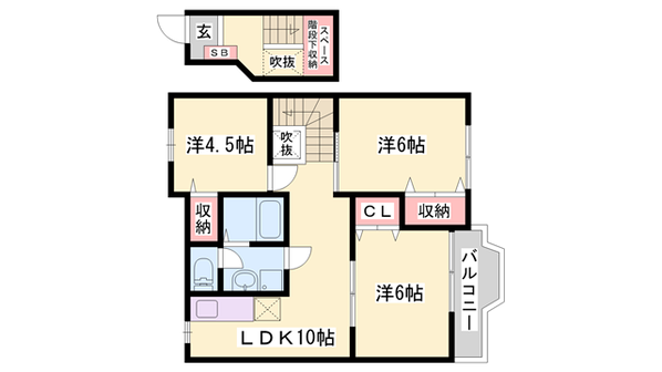 大久保駅 徒歩9分 2階の物件間取画像